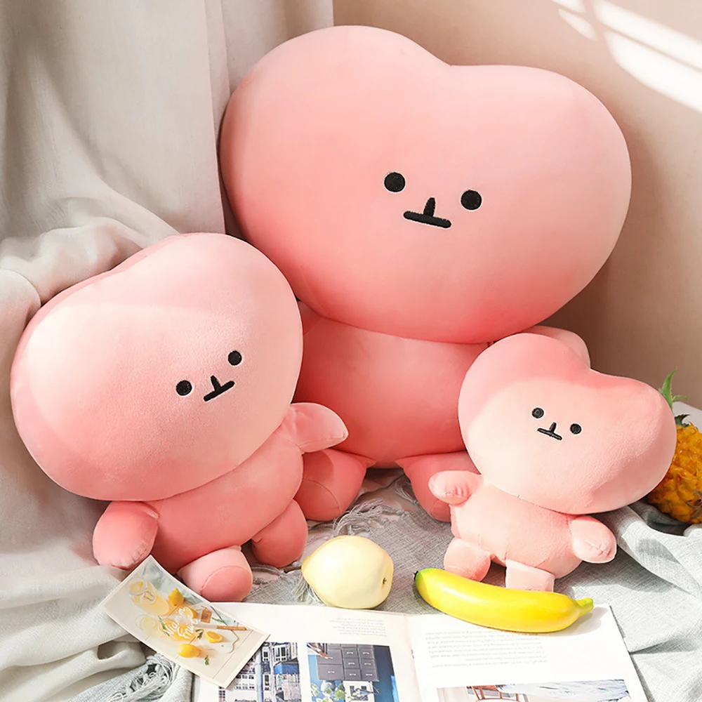 

28-52CM Korean Variety Show Kawaii Heart Plush Doll Stuffed Pillow Child Kids Giant TV Lovely Heart Signal Love Toy Doll Brinque