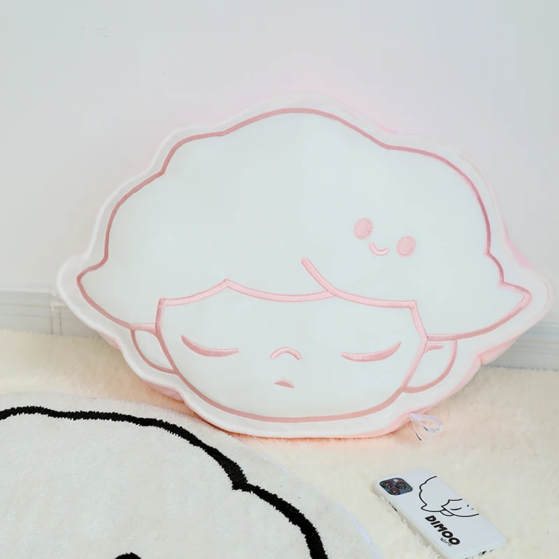 

POP MART Dimoo World 100% Polyester Fiber Black Blue And Pink Cute Kawaii Animal Plush Pillow