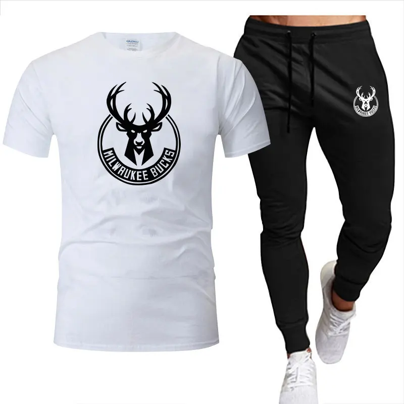 Летняя одежда для соревнований по мотивам баскетбола Milwaukee Мужская хлопковая