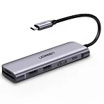 Ugreen кард-ридер USB 3,0 type C для SD Micro SD TF адаптер для ноутбуков Аксессуары OTG кардридер смарт-карта памяти SD кардридер