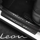 4 шт., автомобильная наклейка на порог из углеродного волокна для seat leon 5f fr mk2 mk3 TARRACO, аксессуары для стайлинга автомобиля