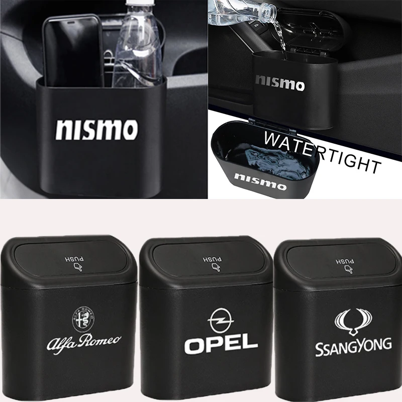 

1pcs Car Interior Trash Bin Storage Box for Chevrolet Captiva Colorado Cruze Spark Malibu Trax Aveo Onix Lacetti Niva Auto Goods