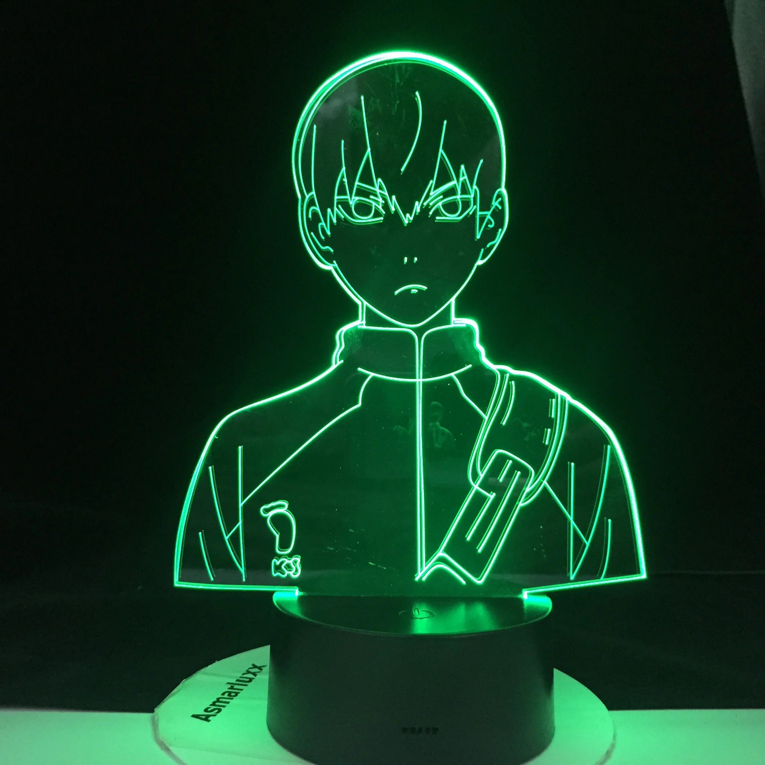 Haikyuu TOBIO KAGEYAMA 3D Аниме лампа Светодиодная Иллюзия светильник s светодиодные