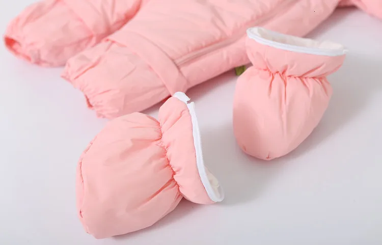 30 degrees cold Winter warm Baby girl Clothes New born Style Baby Rompers Baby Boys Jumpsuits cute Cartoon Infant Overalls