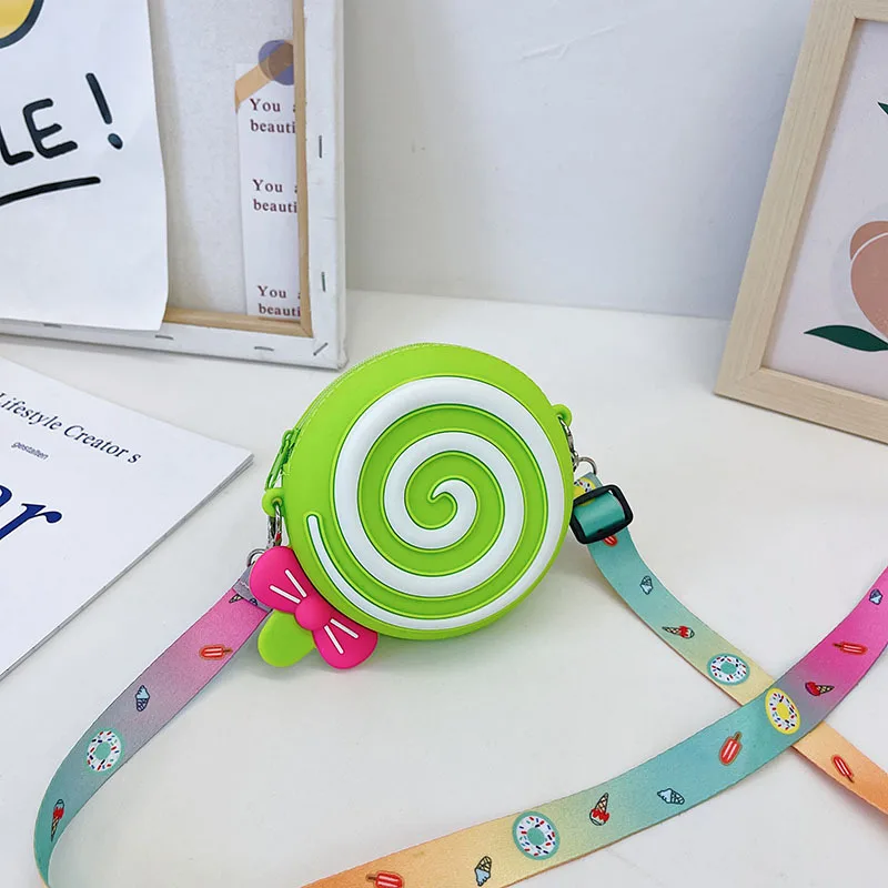 Lovely Silica Gel Girls Baby Mini Shoulder Messenger Bag Kids Boys Gifts Wallet Handbags Cartoon Candy Coin Purse for Children