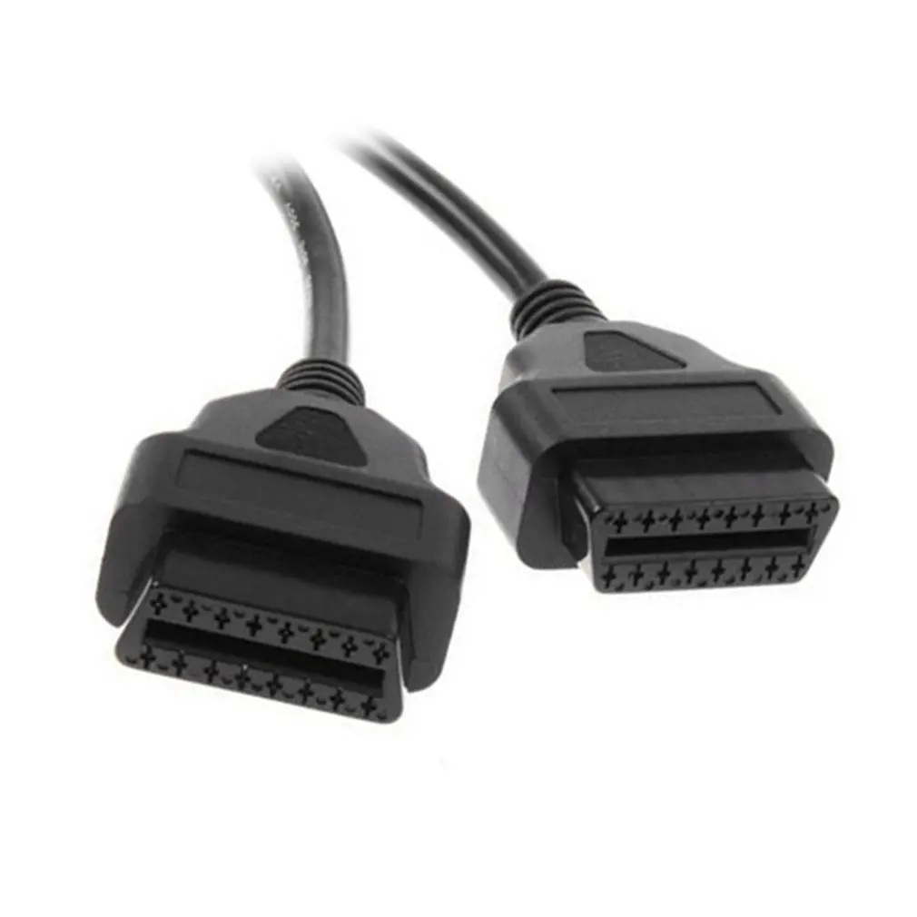 30 см 16Pin OBD2 соединительный кабель Мужской к двойной Женский Y OBDII разветвитель