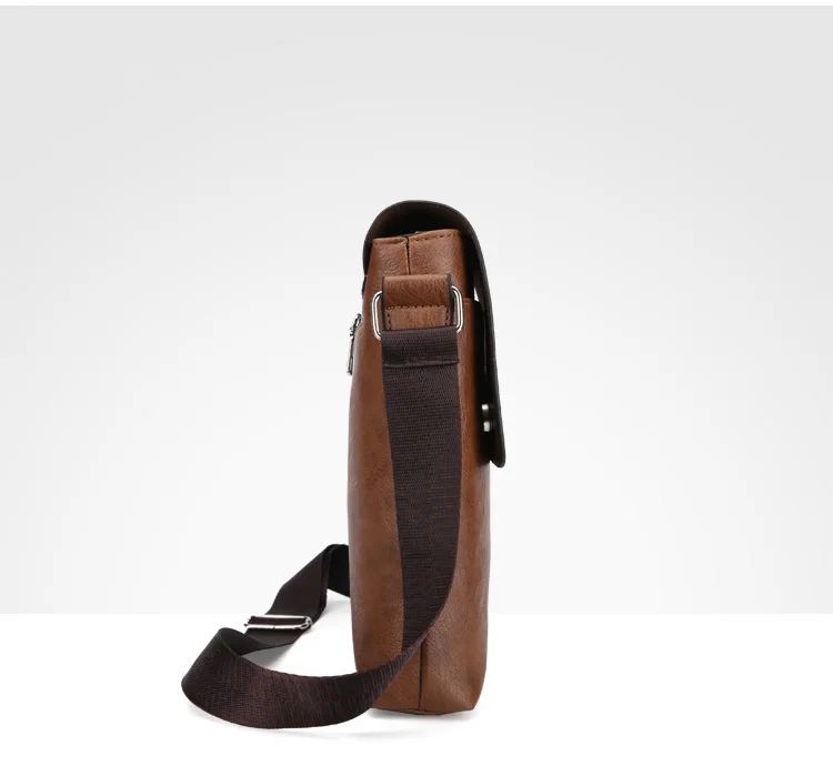 Модная мужская сумка через плечо винтажная трендовая мессенджер из