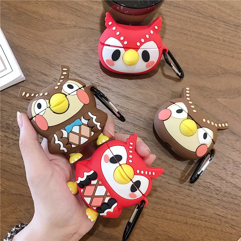 Мягкий силиконовый чехол для наушников AirPod 1 2 с милыми мультяшными животными