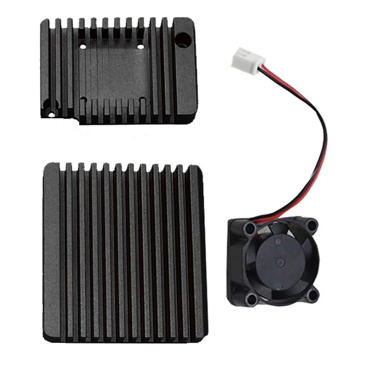 1 комплект качественного алюминиевого чехла и вентилятора для NanoPi R2S черный синий