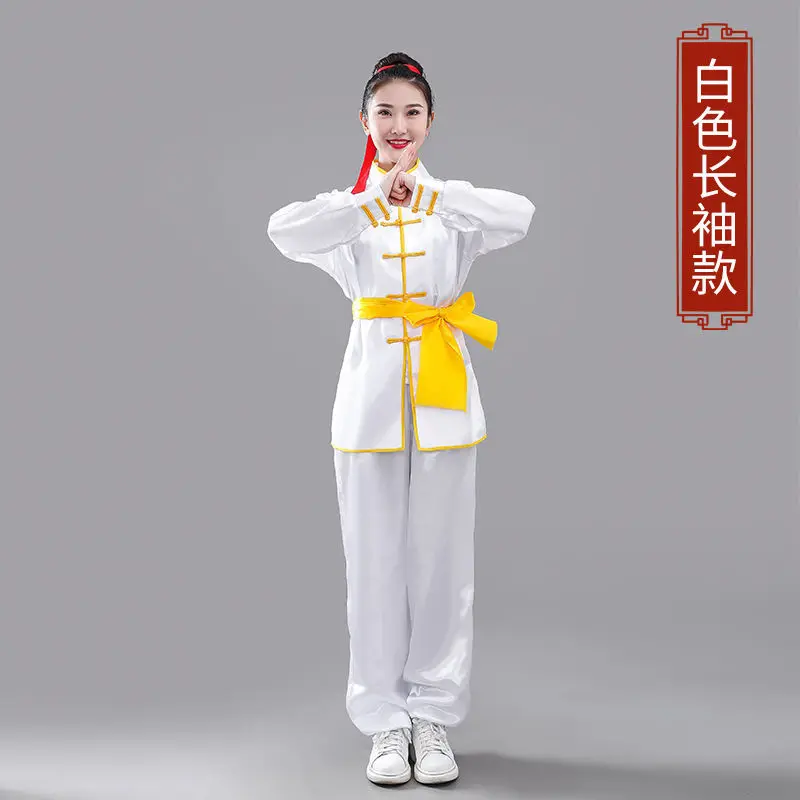 

Traditional Chinese Clothing Set Man Oriental 2 Pieces Tai Chi Kung Fu Uniforms Tang costume Casual long sleeve Costumes