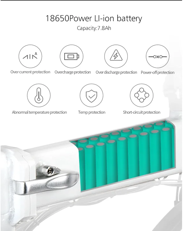 Складной электрический мопед Fiido D2 (белый) | Спорт и развлечения