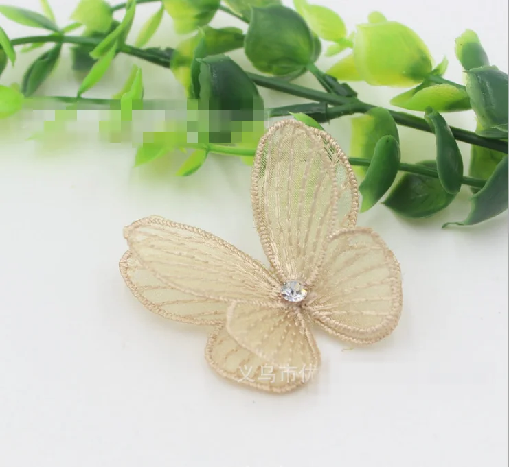 Двухслойный стерео ремень с алмазной кружевной вышивкой бабочки Детская повязка