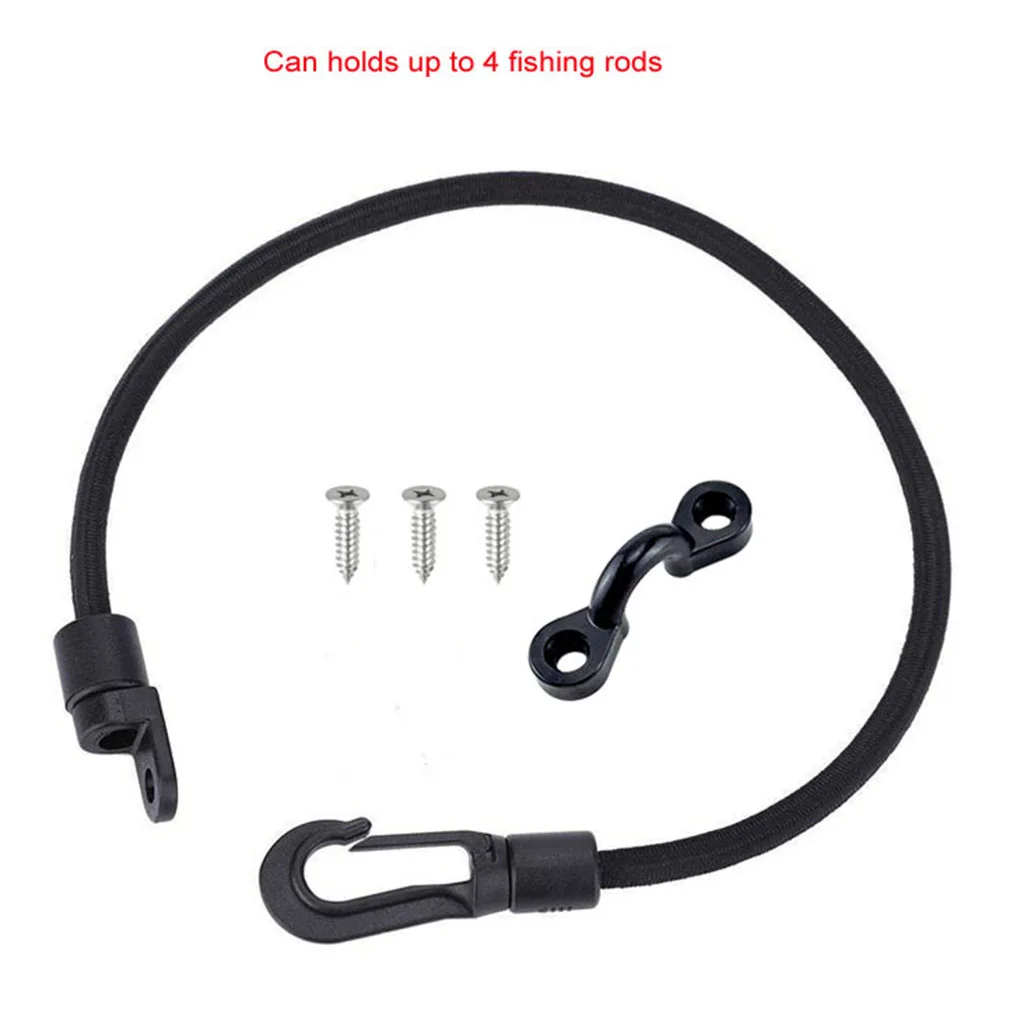 

Boat Fishing Rod Tamer Saver Holder Deck Mount Connector Elastic Rope Kayak
