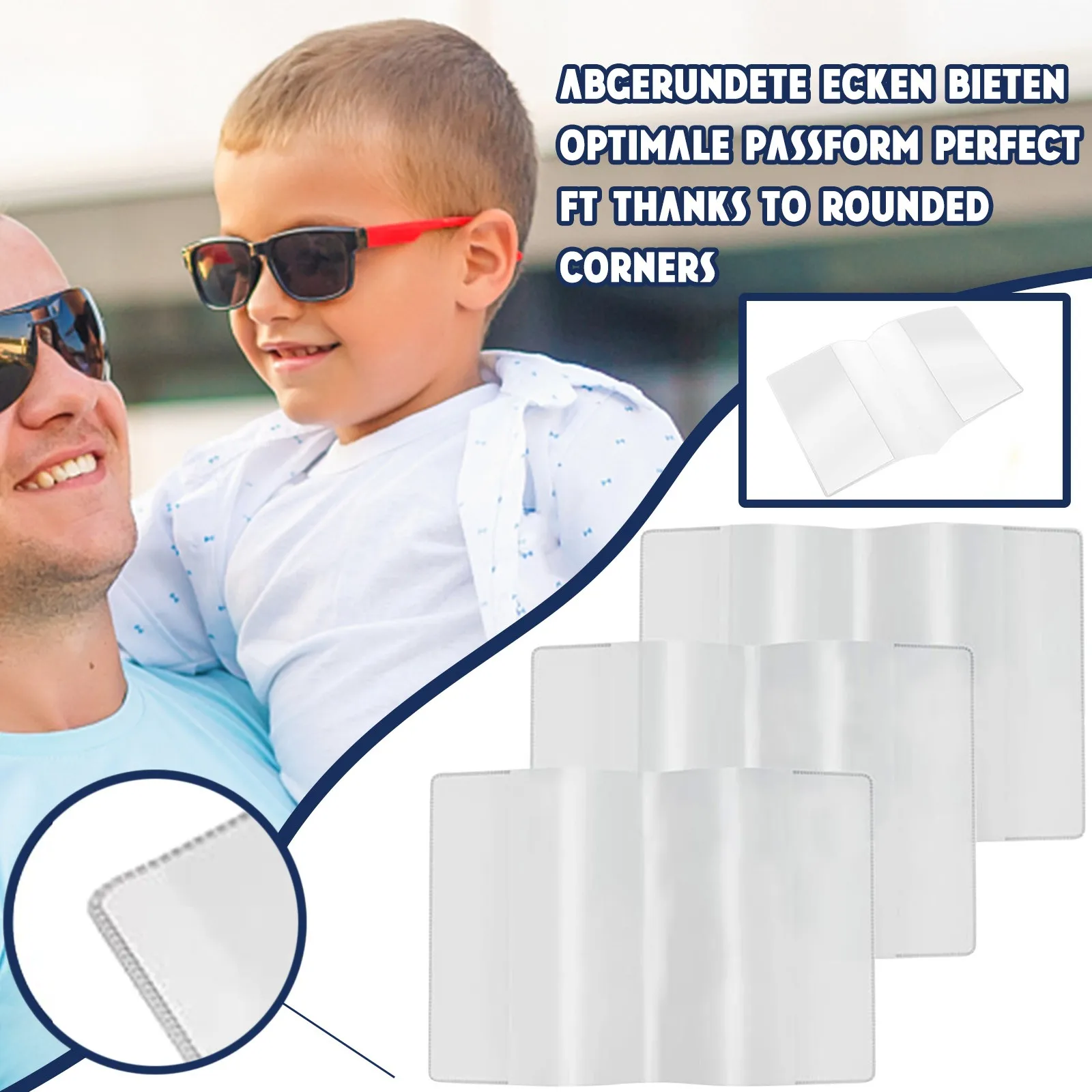 

3pcs Cover Of Vaccination Certificate Waterproof Protective Case Portable Transparent Certificate Set Protect Cover Dropshipping