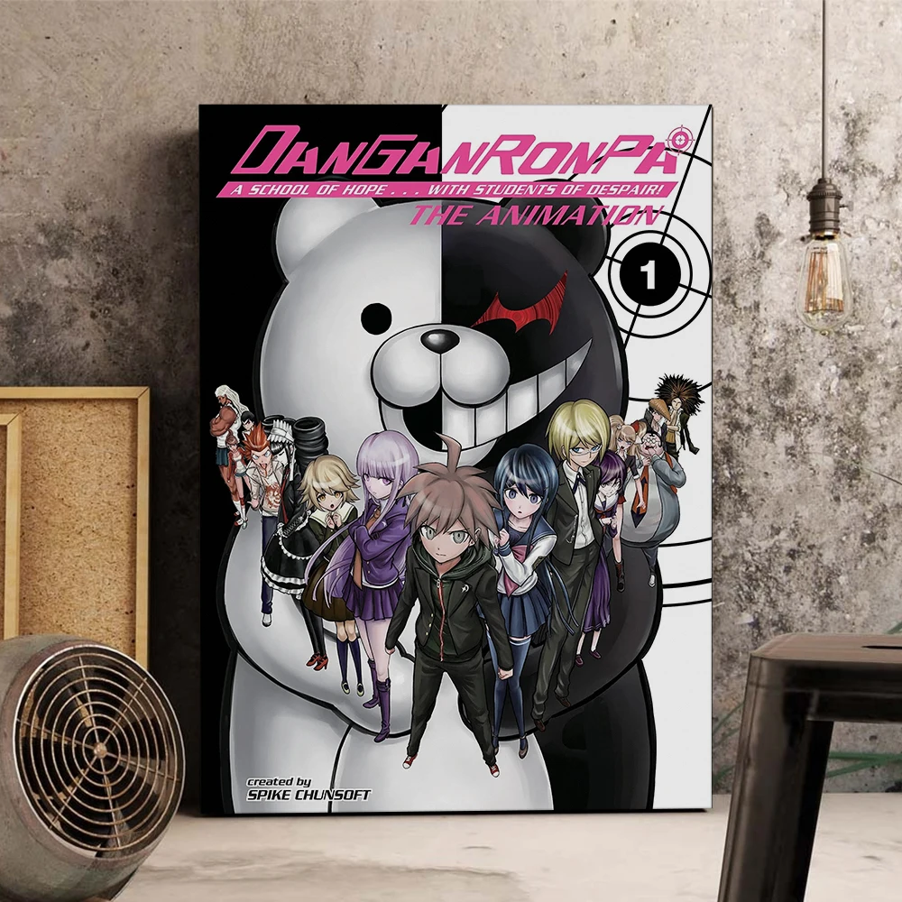 

Danganronpa poster Japanese anime manga print clear image living room bedroom decoration bar cafe home decoration painting
