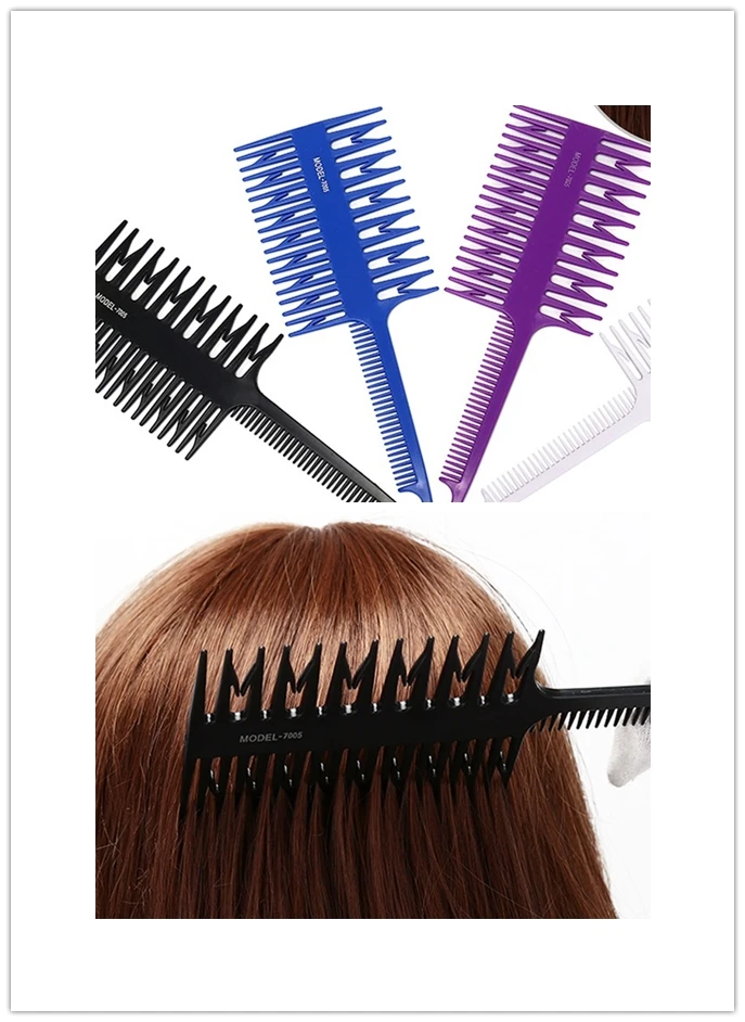 Расческа для окрашивания волос расческа подсвечивания Женская с большим зубом