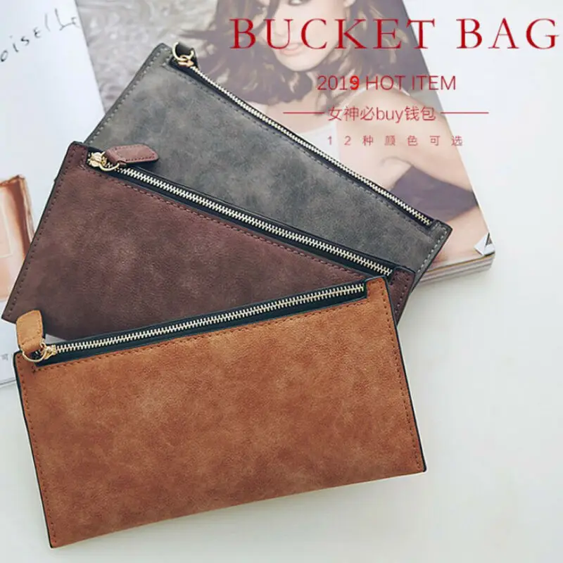 Женский кошелек клатч из искусственной кожи длинный держатель для карт сумка