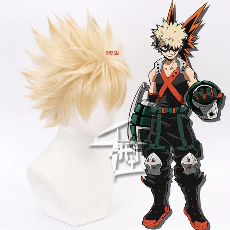 

My Hero Academia Cosplay Wigs Himiko Toga Baku no Hero Costume Shoto Todoroki Kaminari Denki Katsuki Bakugo JK Izuku Midoriya