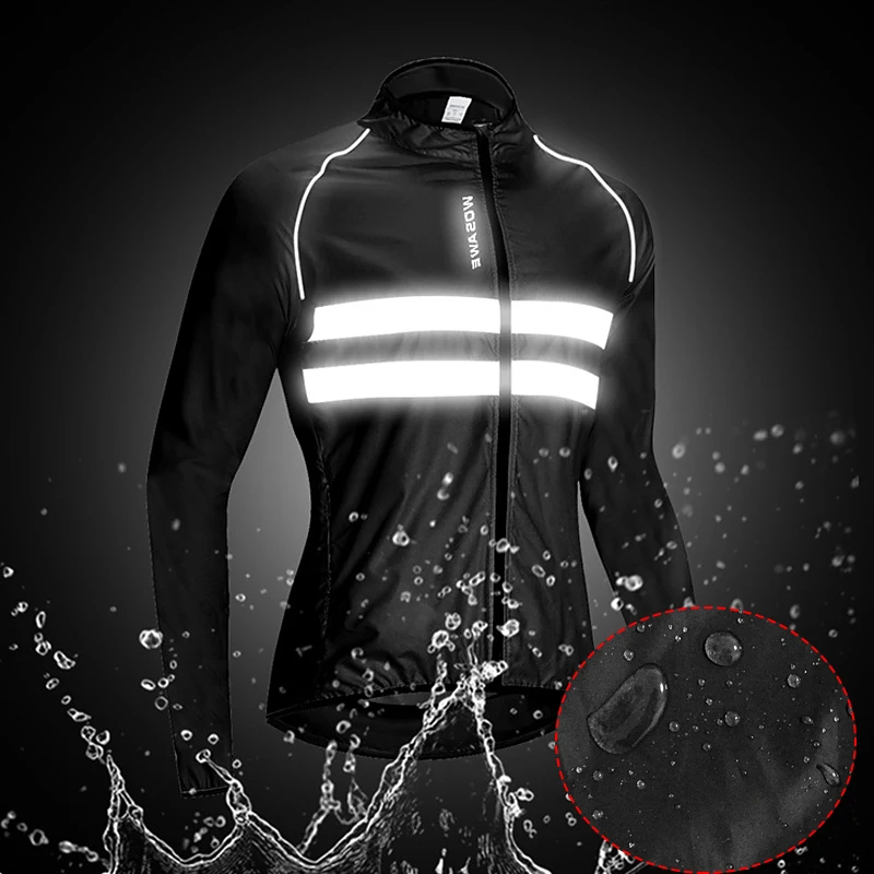 Светоотражающая куртка с длинными рукавами для мотокросса горного велосипеда