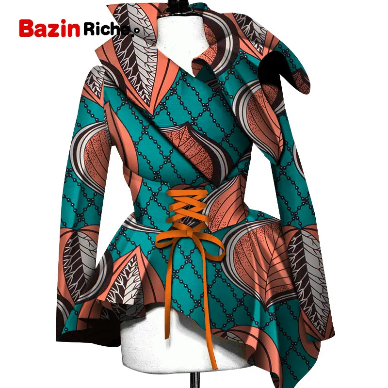 Африканское пальто для женщин новинка 2021 модные хлопковые традиционные куртки с