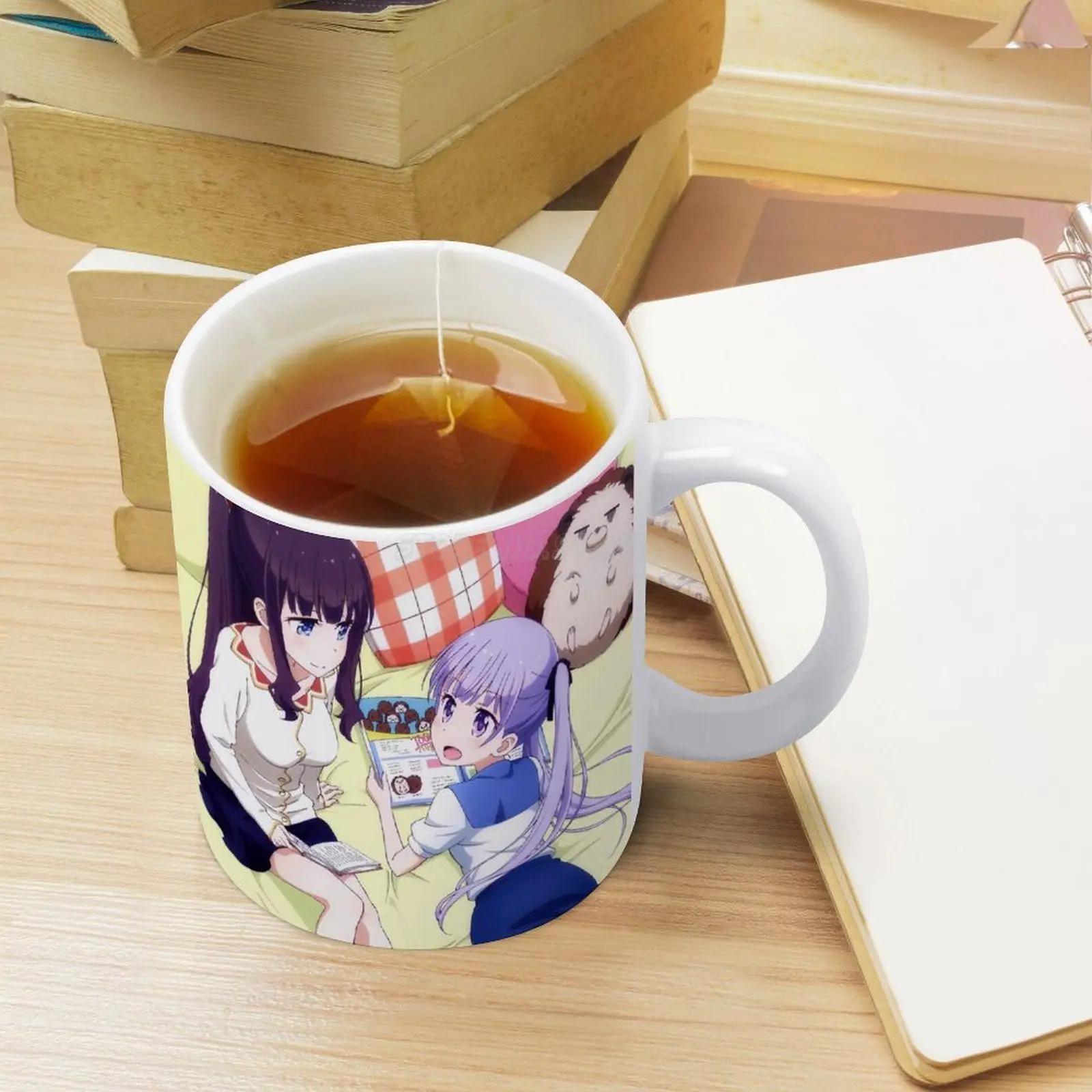 Новая белая кружка Game-Hifumi &amp Aoba керамическая чайная чашка подарок на день