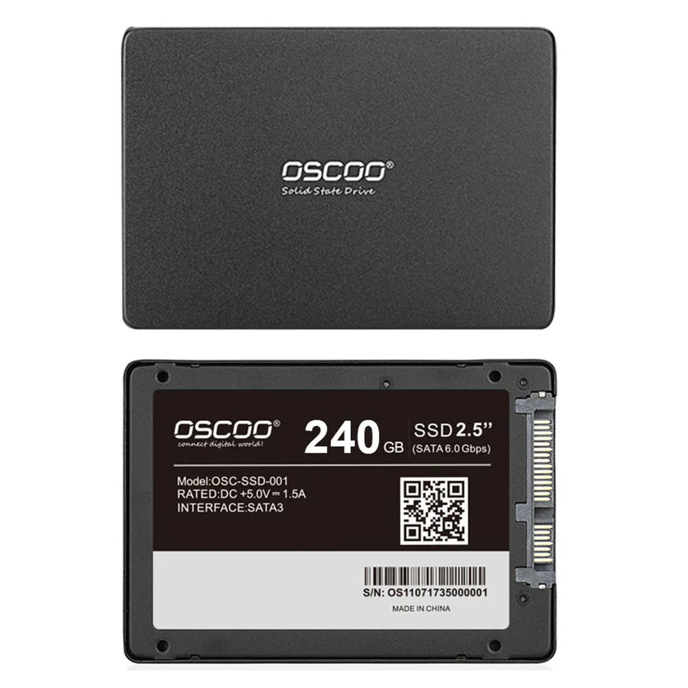 

OSCOO SSD-001 TLC 2258XT 2,5 дюймов SATA3 SSD 120 ГБ/240 ГБ/480 Гб Твердотельный накопитель, жесткий диск для ноутбука