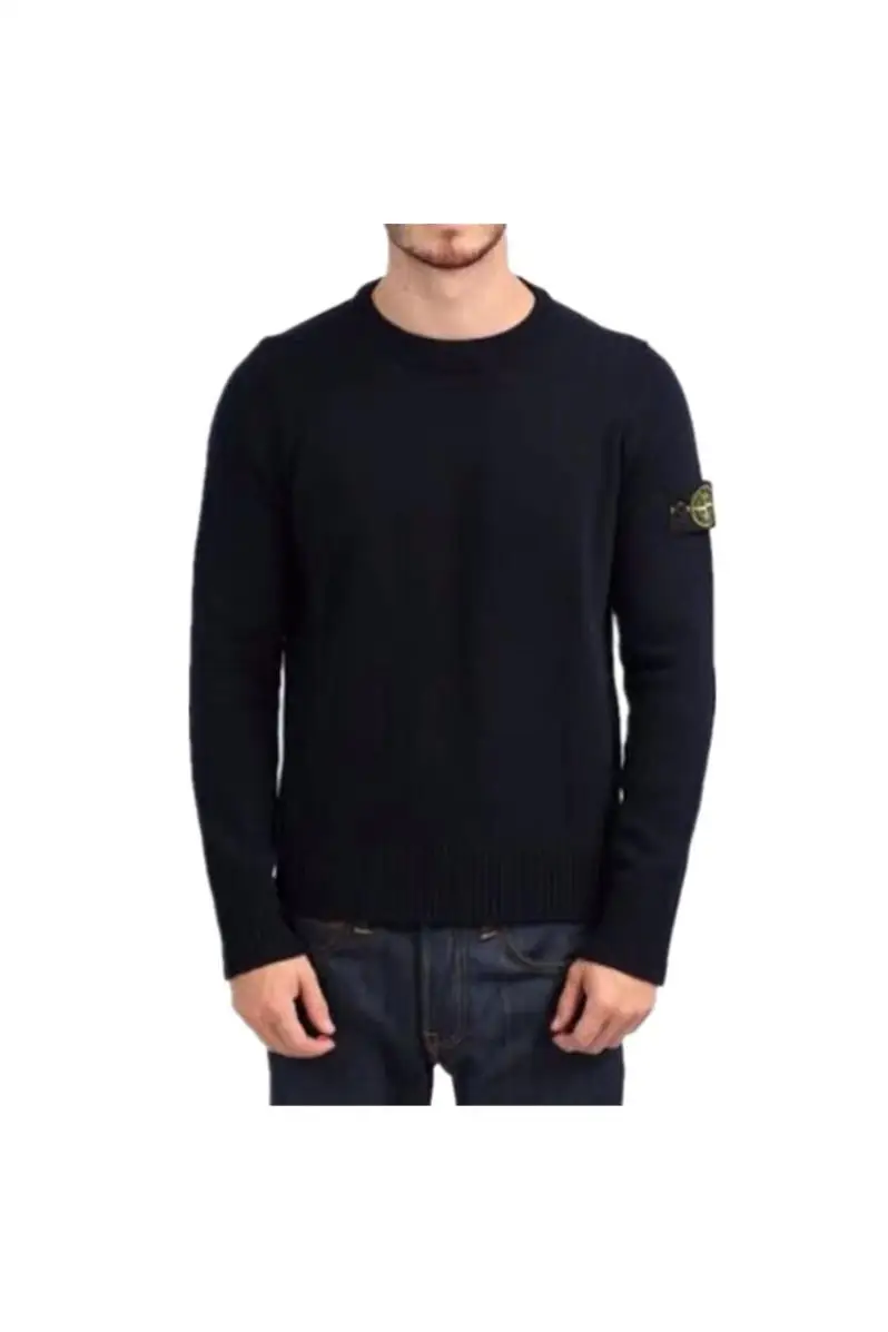 

Island2021New Stone Men and Women Same Sweater Korean Version of the Self-cultivation Personality Trend Youth Half-hig