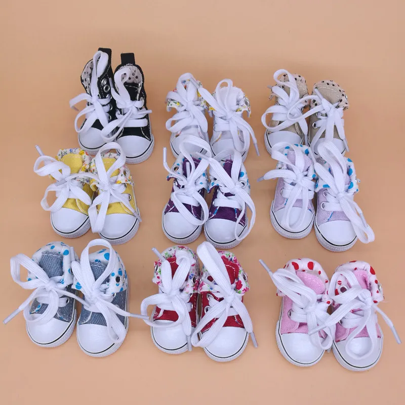 Tilda-Zapatillas de lona para mu&ntilde;ecas Paola Reina, juguetes de moda, zapatos de gimnasio para KPOP 1/4 Bjd, accesorios para mu&ntilde;ecas, novedad de 5,5 cm-5