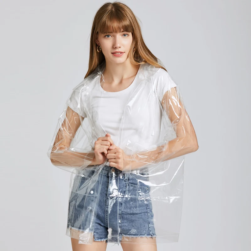 Модные короткие мужские s и женские дождевики прозрачные съемные шляпы | Дом сад