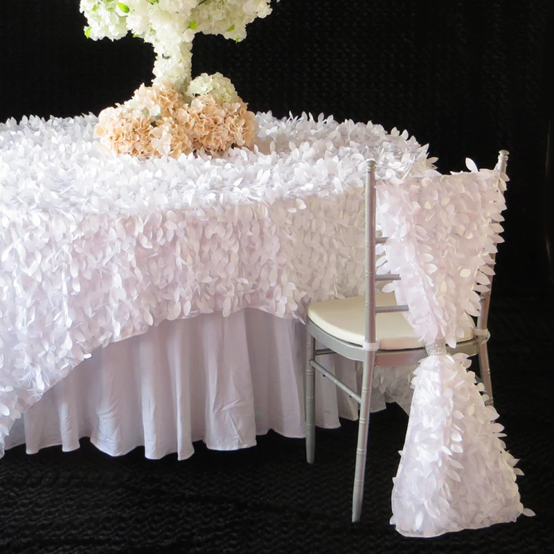 Свадебная Декоративная скатерть цвета шампанского ткань сделай сам из тафты с