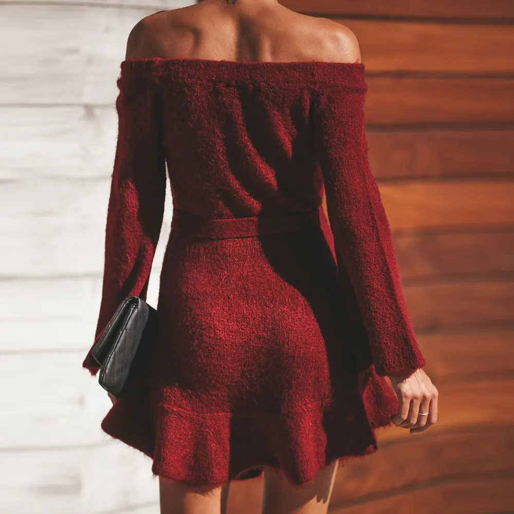 WildPinky новые женские вечерние платья с длинным рукавом серого цвета открытыми