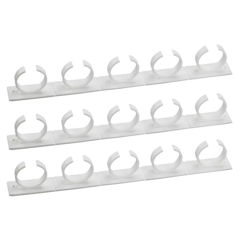

3pcs Kitchen RV Spice Gripper Clip Strip 20 Jar Rack Storage Holder Wall Plastic Storage Rack SCVD889