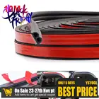 Уплотнительная лента для автомобильной двери, 10 м32 фута, B-образная клейкая резиновая уплотнительная лента для автомобильной двери, звукоизоляция, уплотнение для погоды