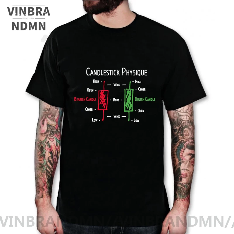 Форекс акция продавец рынок аналитик футболка день продажи подсвечник Camiseta