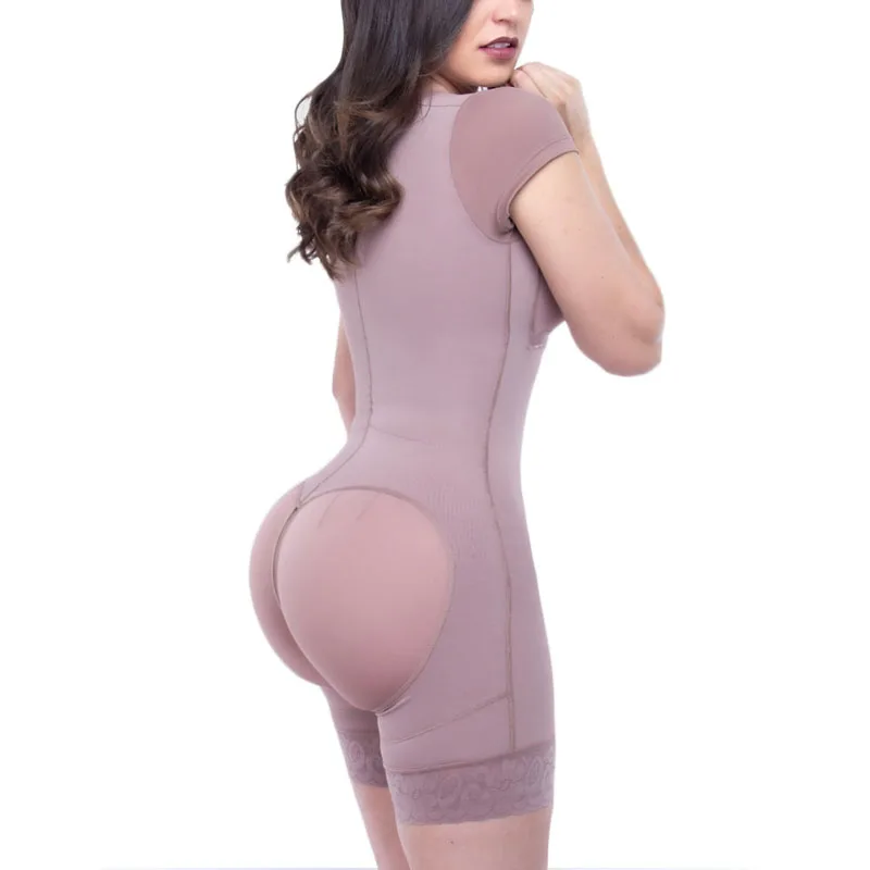 Women Postpartum Recovery BBL Elastic Adjustable High Compression Sexy Corset Shapewear With Bra Shapers Skims Fajas Colombianas