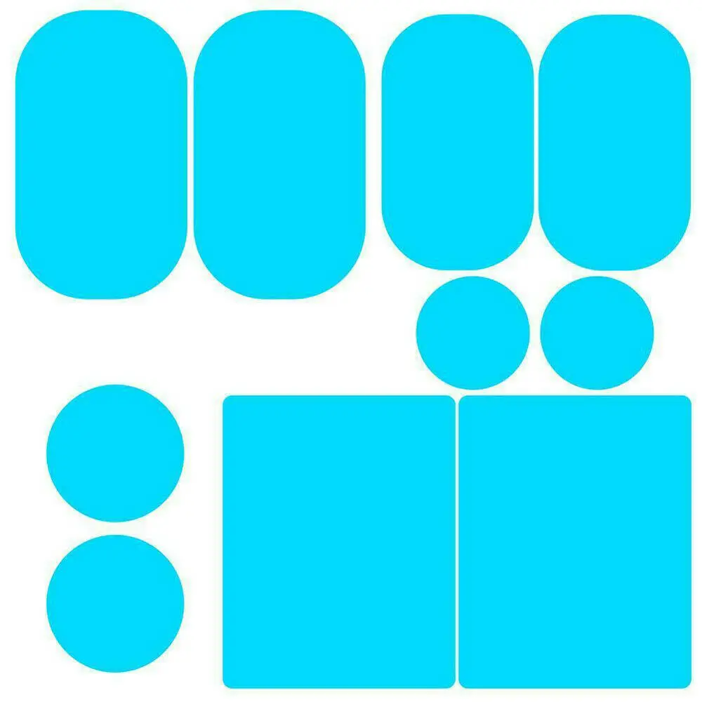 Прозрачные защитные пленки для бокового зеркала заднего вида автомобиля 2x/4x