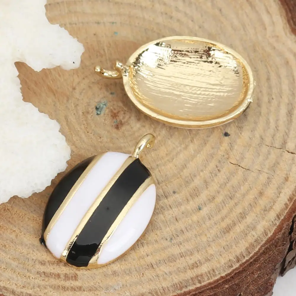 Doreen коробка на цинковой основе сплав амулеты овальные золото металл хит цвет