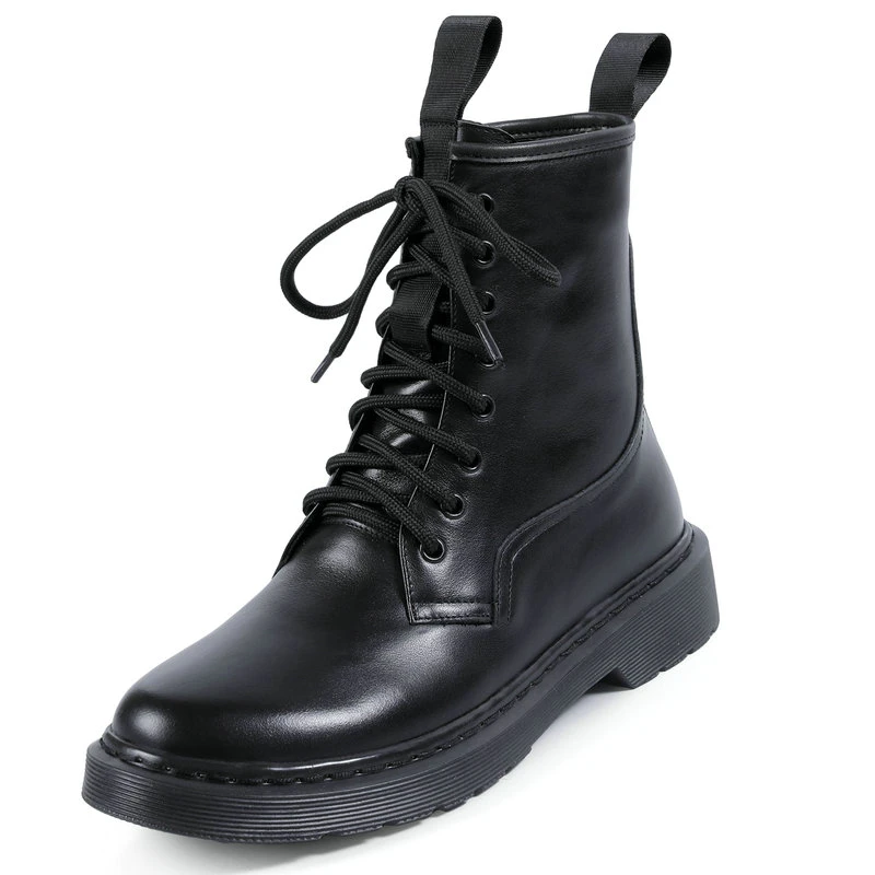 

Round Toe Ankle Boots 2021 Winter Newest Genuine Leather Lace Up Shoes Woman Top Quality Night Club Party Boots size 41 42 43