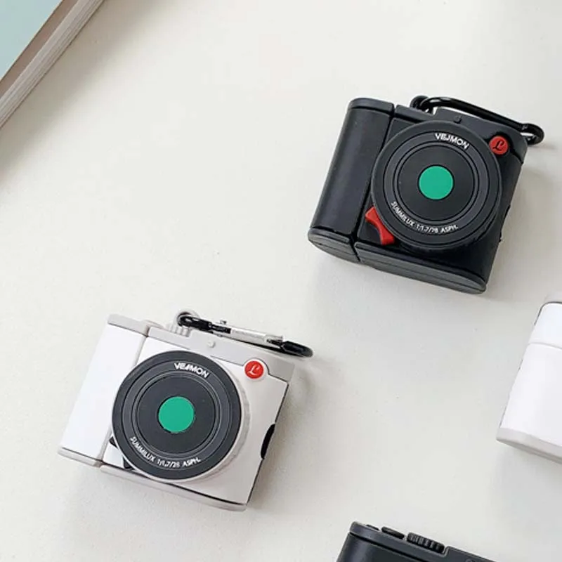 

Мягкий силиконовый чехол с держателем для наушников и камер airpods 1, 2