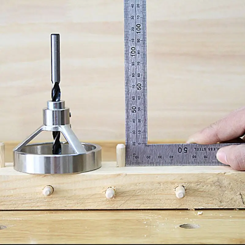 

9 Pcs Woodworking 90 Vertical Drill Guide Hole Puncher Fixtures Wood Positioning Doweling Jig Locator Straight Hole