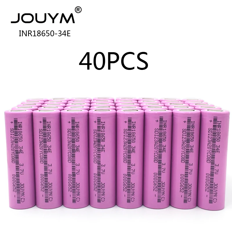 JOUYM 18650 аккумуляторные батареи 3400 мАч INR18650 3 7 в литий ионные 20A большой ток