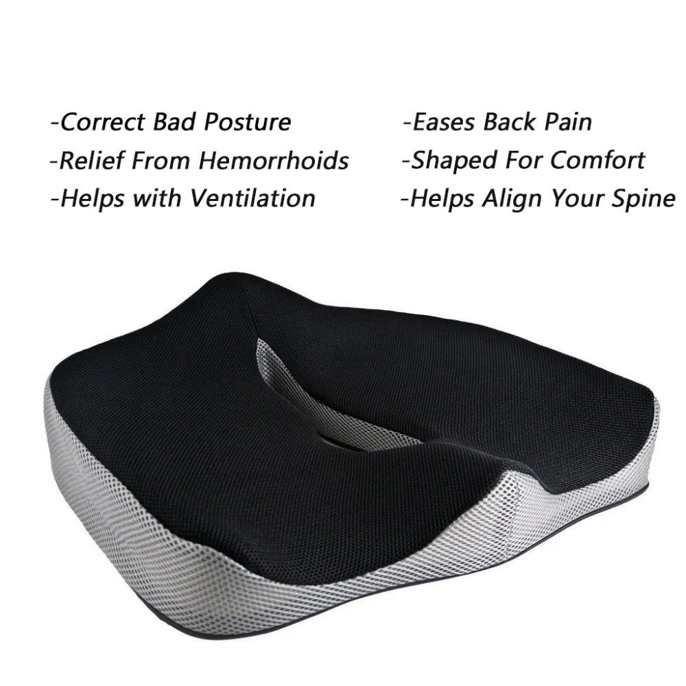 Dannyкарл Автомобильная подушка для сиденья из пены с эффектом памяти Tailbone Sciatica Sacrum