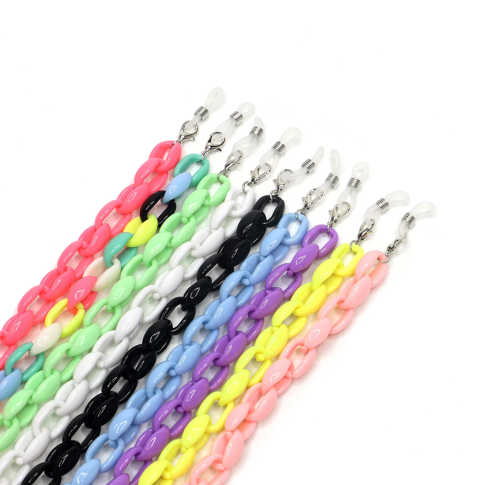 

Солнцезащитные очки шнур фиксатор ремни для очков очки цепочка ремешок-держатель акриловая цепочка для очков яркие цвета креативные очки в...