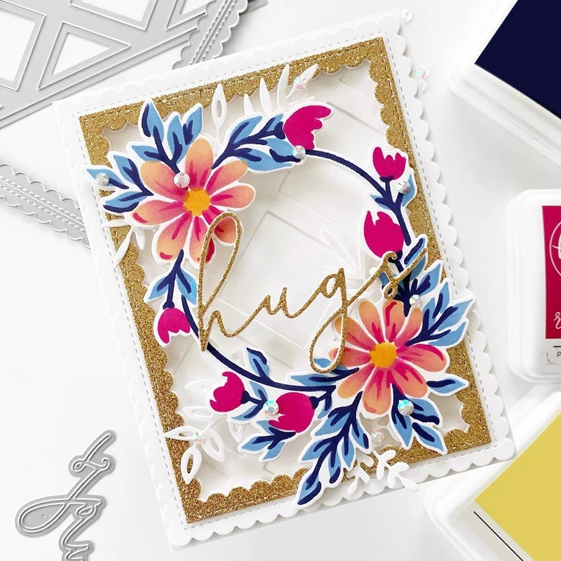 Пластиковый трафарет для изготовления гирлянд металлическая фольга без штампов