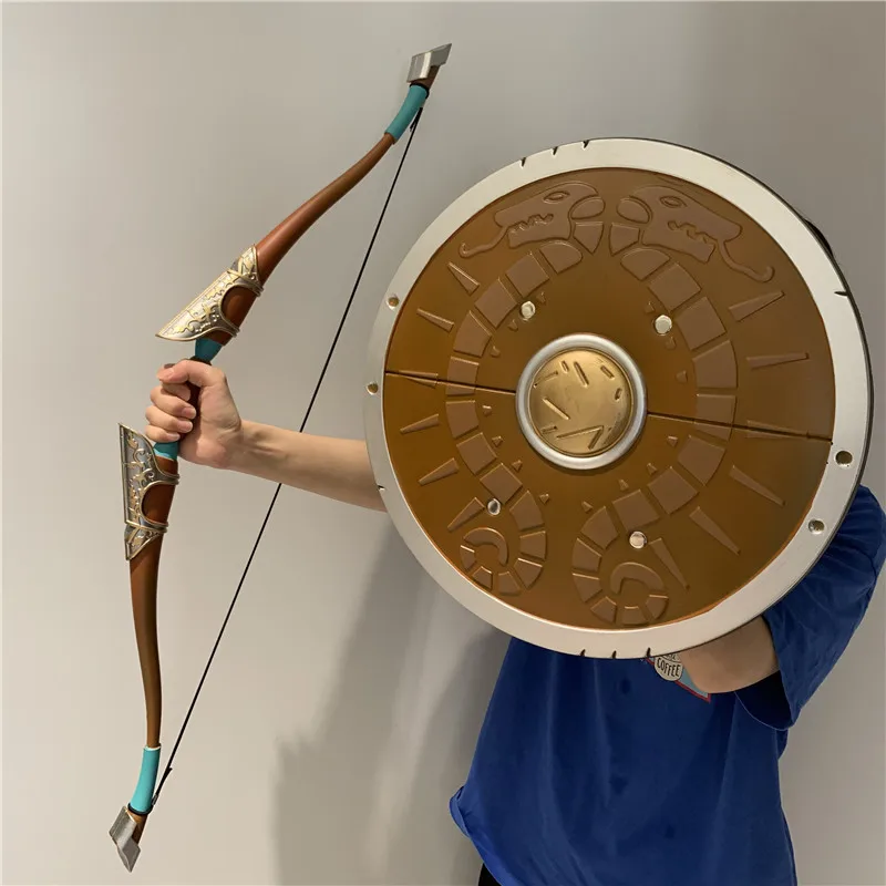 1:1 Sun Bow Shield Game Dusk Crossbow Cosplay PU Props Cos Weapon Halloween Gift Role Play Model | Тематическая одежда и