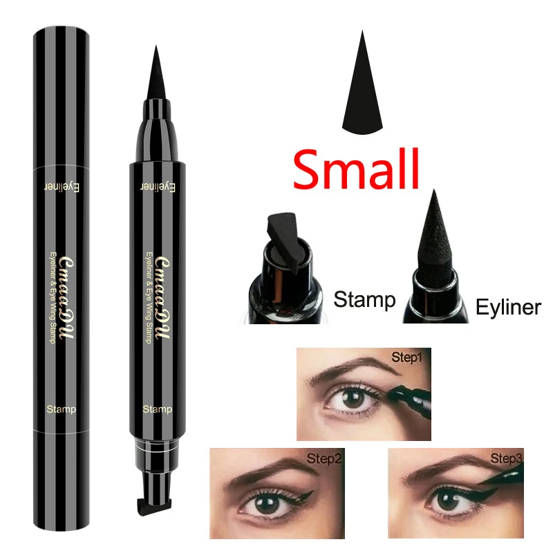 

The Newest Eyeliner Double-headed Black Long Lasting Non-marking Dye Pen Waterproof and Halo Makeup Beauty Makeup Cosmetic Tools