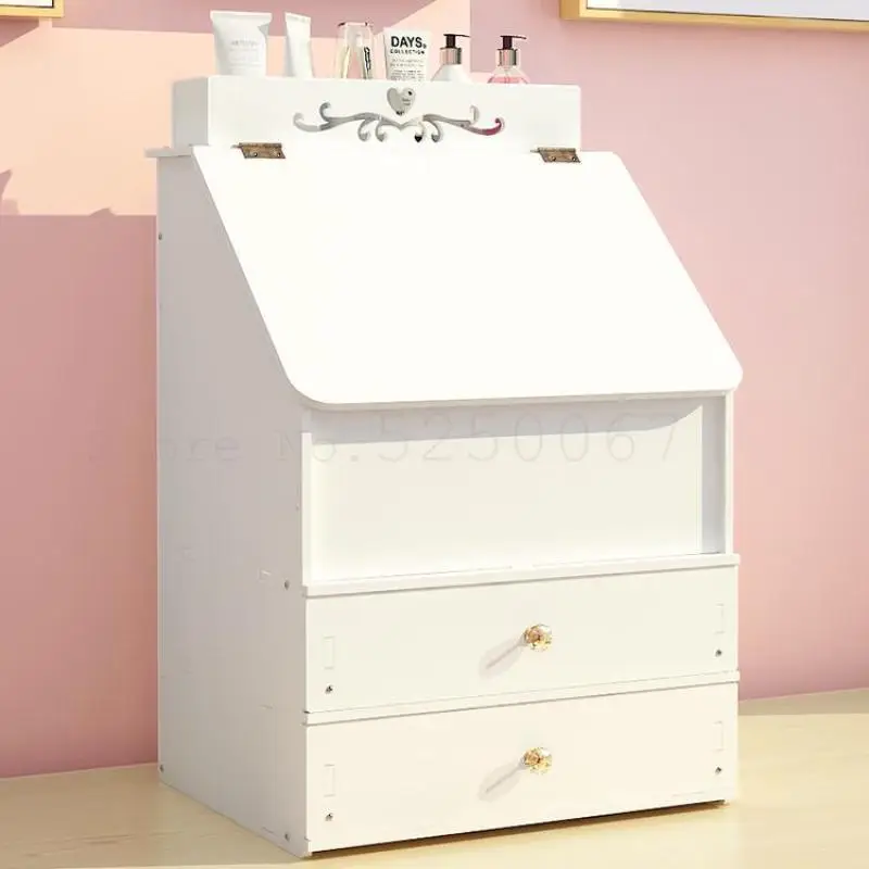 Пыленепроницаемая настольная косметическая коробка для чеков с красным