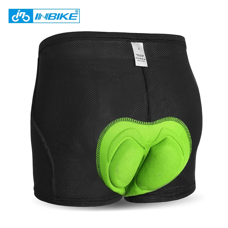 

INBIKE Men's Cycling Underwear Silicon Gel Bicycle Mountain MTB Shorts Riding Bike Sport Underwear Breathable Tights Shorts