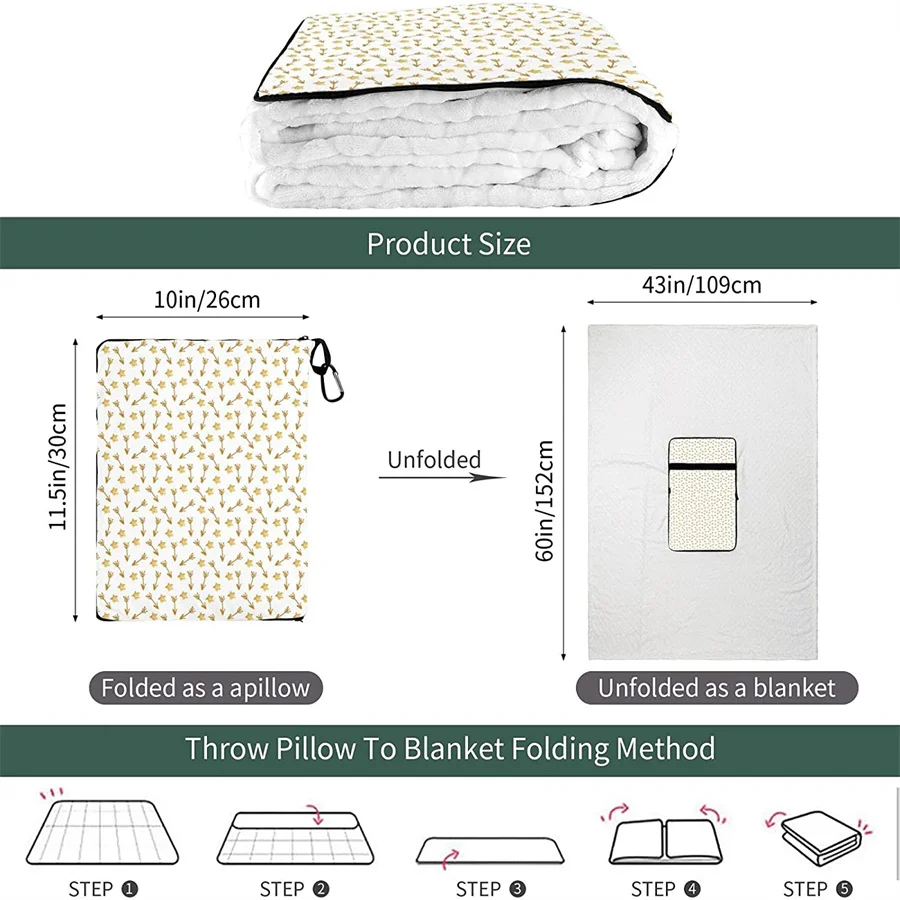 Preço Seta Padrão De Viagem Travesseiro Cobertor Dois-em-um Mochila Cinta E Compacto Avião Saco Cintura Suporte 60x43 Polegadas