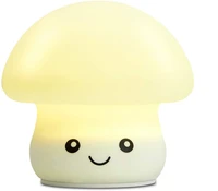kids night light mushroom lamp silicone rechargeable night lights rgb color changing led nursery lamp for baby kids bedroom